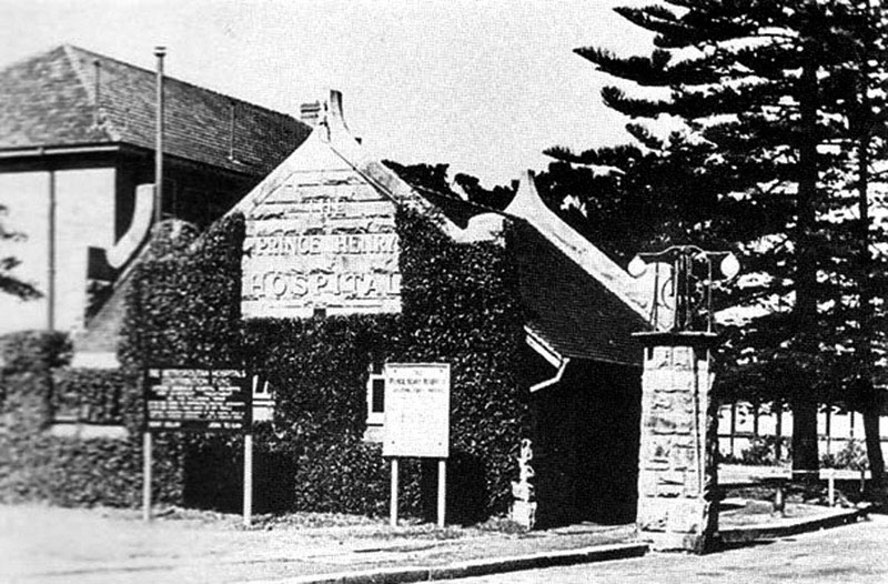 Historic image of the early Prince Henry Hospital
