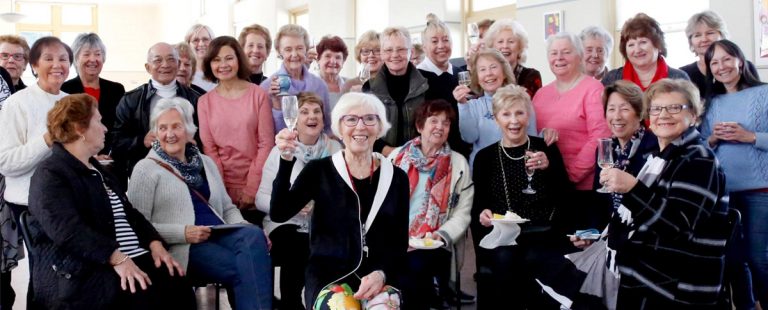 Group celebration in the South Hall